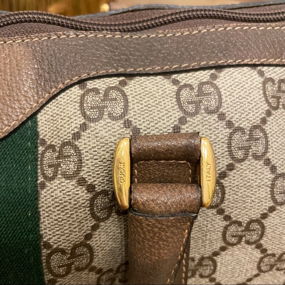 Authentic Vintage Gucci Web Supreme Boston Bag - Picture 3 of 12